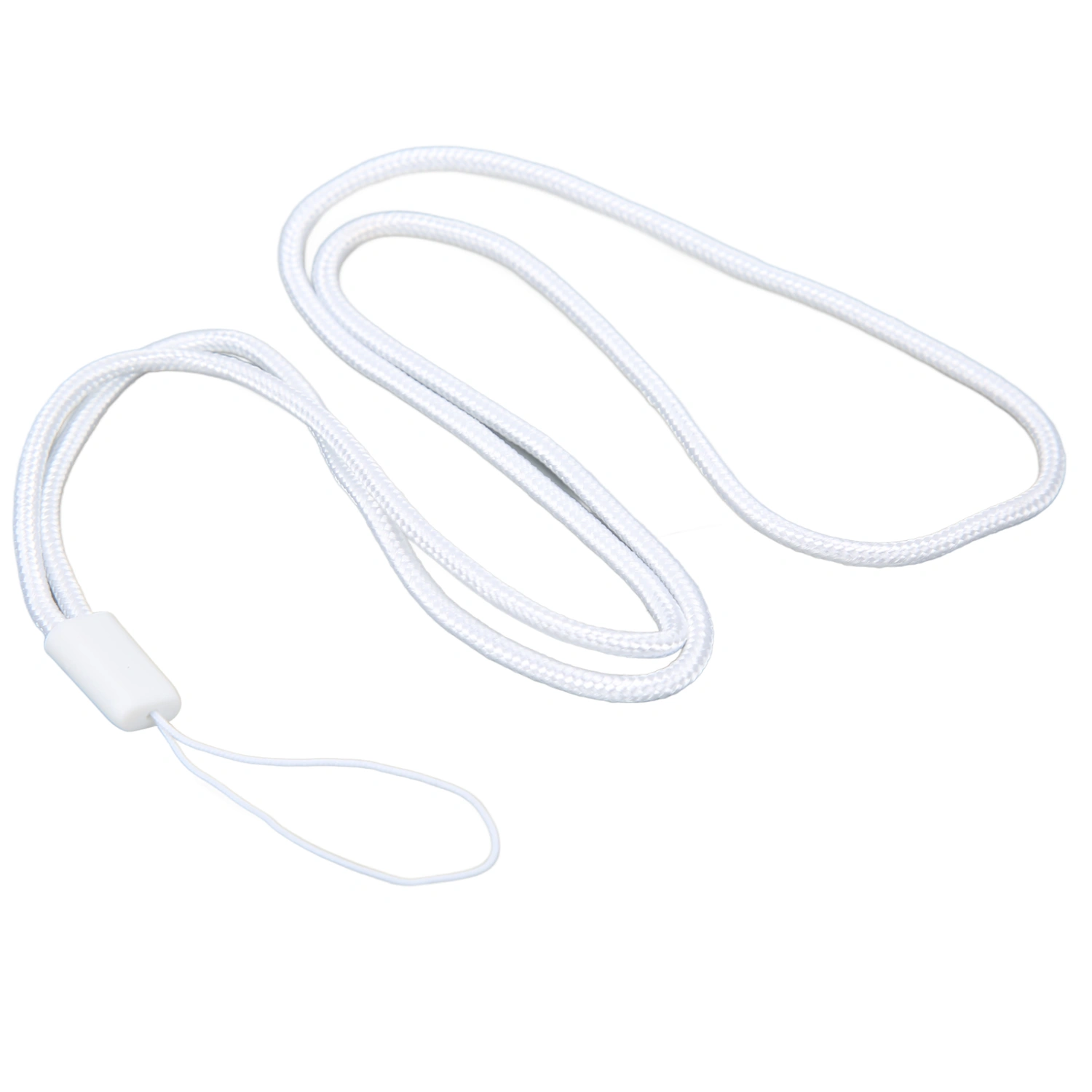 3.0mm Round Nylon Cell Phone Lanyard Practical Nylon Braided Camera Straps for Music Player portable StuffWhite 40CM