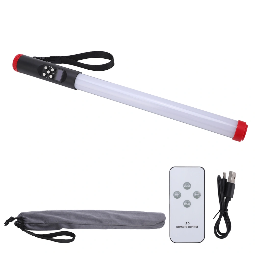 30m Waterproof LED Stick Light Type C Charging Interface 3000‑6500K RGB Video Fill Light with Remote Control