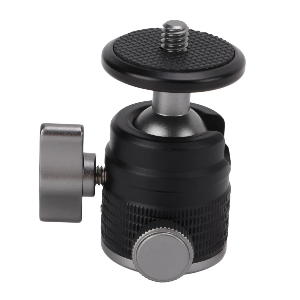 Mini Ball Head Universal Camera Tripod Mount Adapter 360 Degree Rotatable Aluminum for SLR Mirrorless Camera