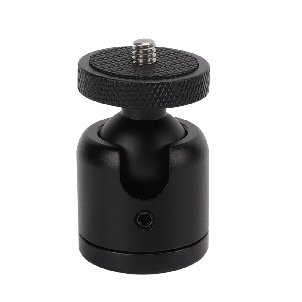 Camera Mount Tripod Head Adapter 360 Degree Swivel Top 1/4in Screw for SLR Mirrorless Camera Photography