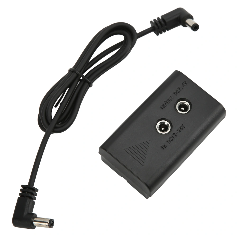 Dummy Battery with DC Elbow Cable Output 7.4V/3A for Sony NPF550 NPF570 NPF970 LED Light Monitor