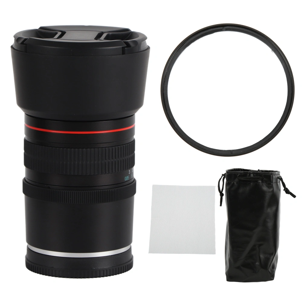 85mm F1.8 Large Aperture Camera Lens Medium Telephoto Manual Focus Full Frame Portrait Lens for A6400