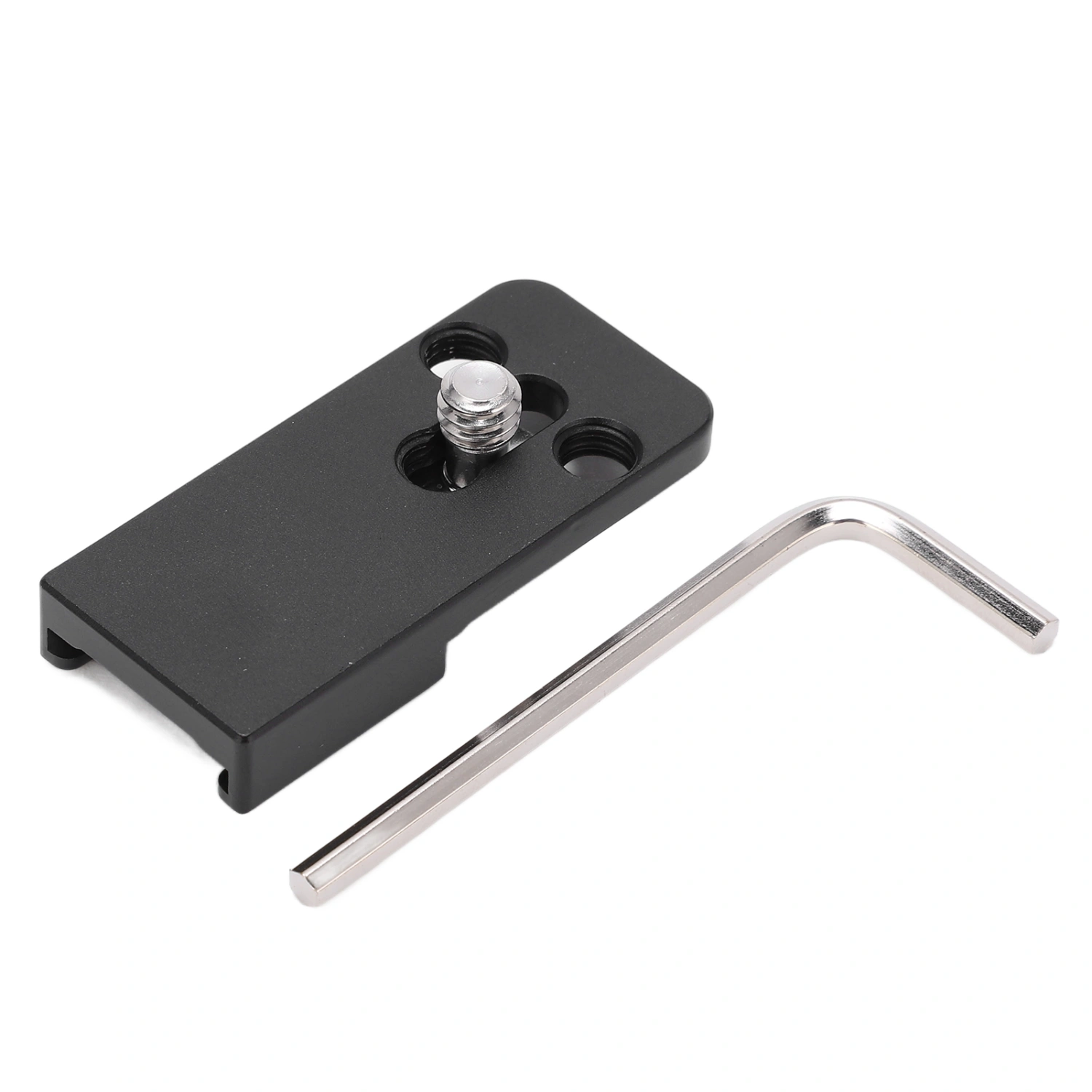 Alloy Cold Shoe Mount Adapter Base with 1/4in Screw for Digital Camera Cage Extension Parts