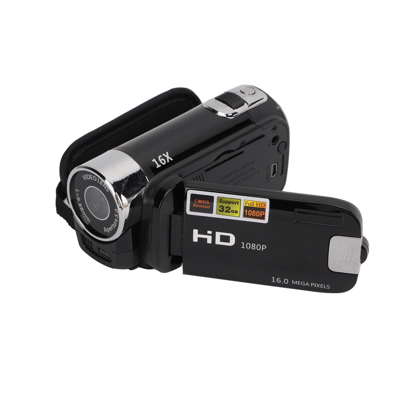 Video Camera Camcorder Full HD 4K 48MP Camera Recorder 270° Rotation 2.7 Inch Color Screen 16X Zoom Digital Camcorders