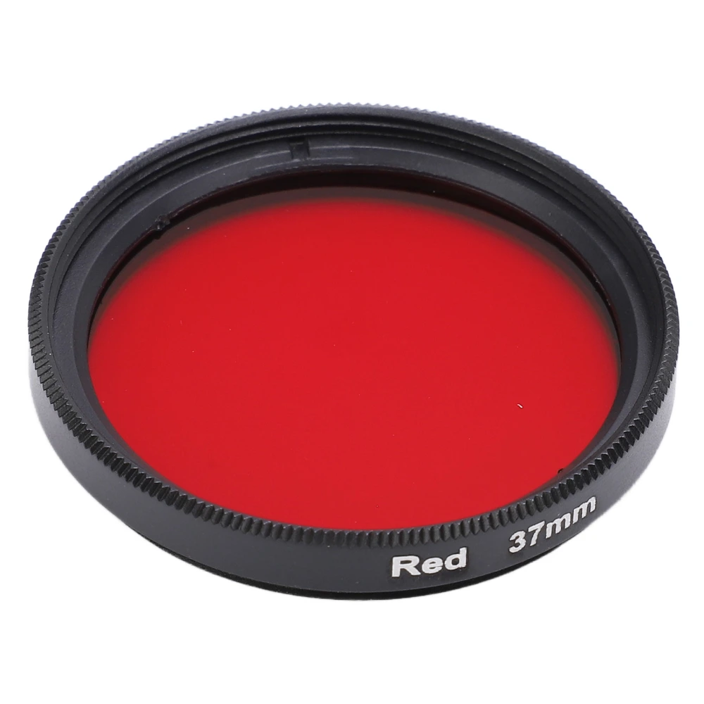 37mm Full Color Lens Filter Scratch Resistance Waterproof Full Color Filter Kit for SLR CameraRed