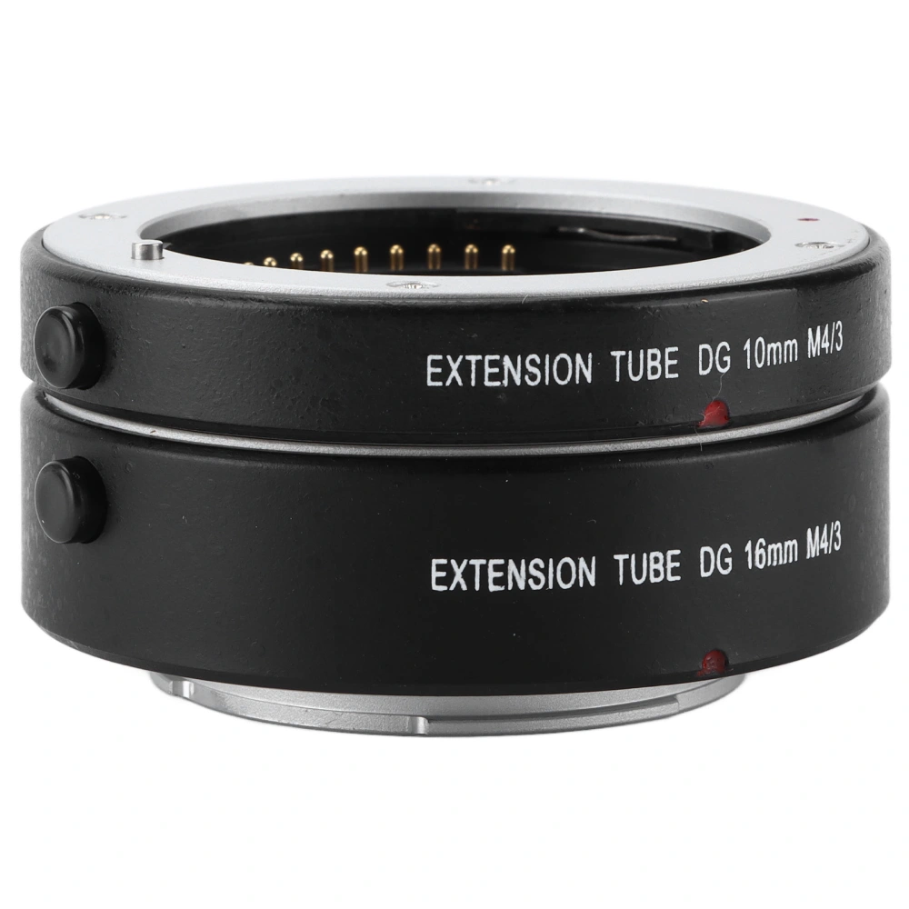 Macro Extension Tube 10mm 16mm Auto Focus Close Shot Adapter Tube Rings M4/3 Mount for Small Objects