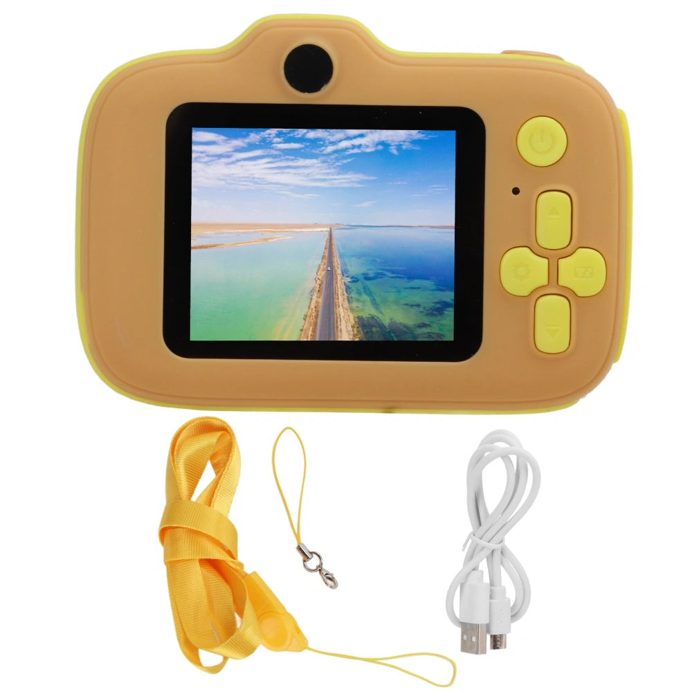 Mini Children Camera Cartoon Multi Functional 2in Screen Portable Toddler Digital Video Camera ToyLittle Duck