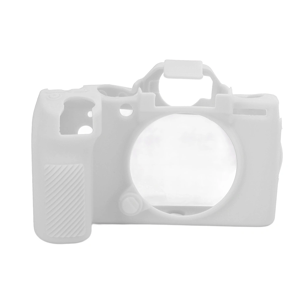 For Fuji XS10 Camera Housing Silicone Case Digital Camera Silicone Sleeve Protective Cover(White )