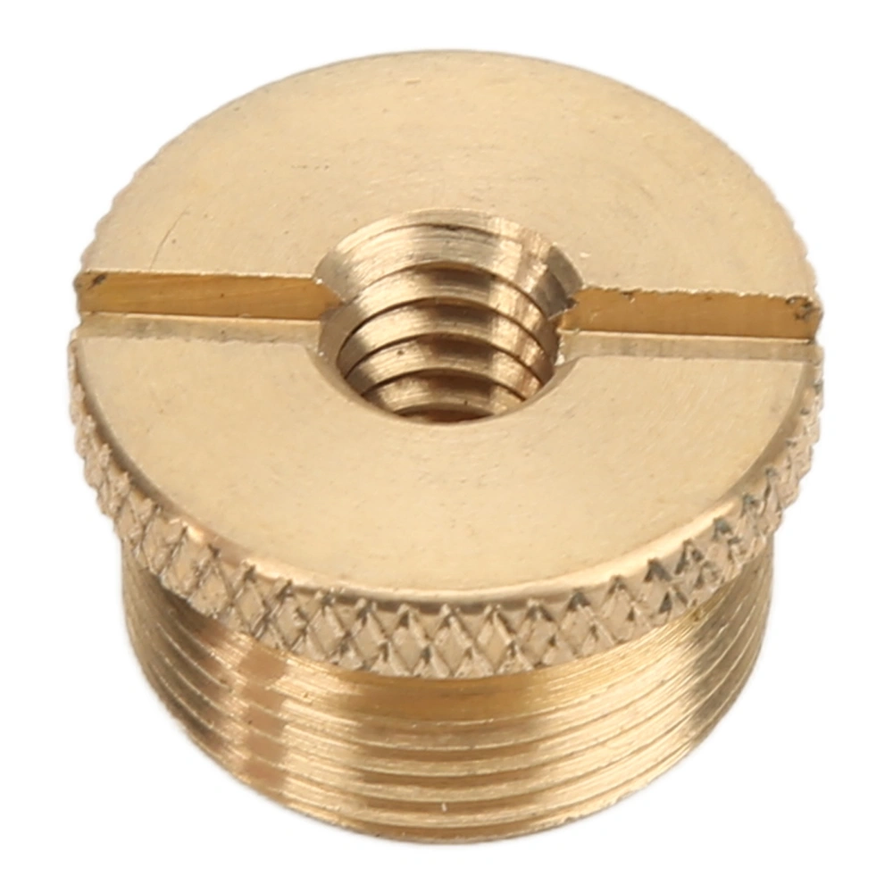 1/4 Female to 5/8 Male Screw Adapter Surface Anodizing Treatment Durbale Mic Thread AdapterBrassiness F14B