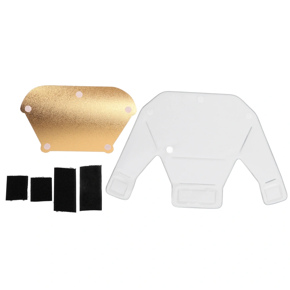 Universal Light Diffuser Kit with 3 Colors Silver Gold White Reflector for Camera Flash