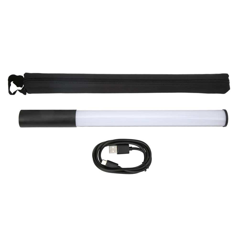 RGB Handheld LED Fill Light Wand Rechargeable Photography Light Stick 12 Brightness Levels