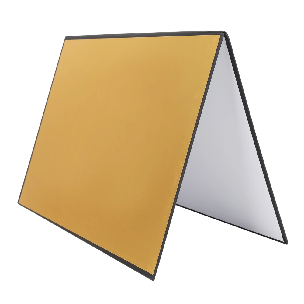 Light Reflector 3 in 1 Photography Reflector Cardboard A3 Size Folding Reflector Paper Board Photography AccessoryGold White Black