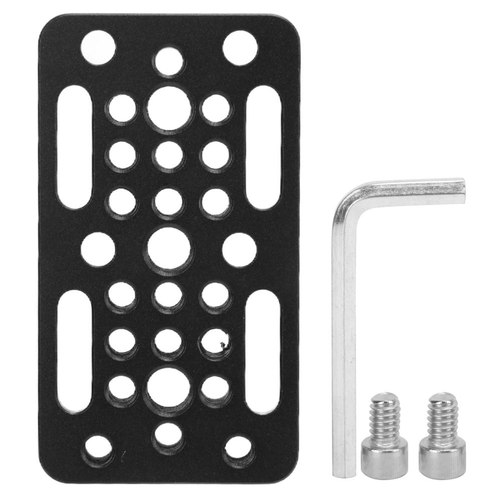 Camera Cheese Plate Quick Release Mounting Plate 1/4in 3/8in Universal Type for Tripod Head Camera