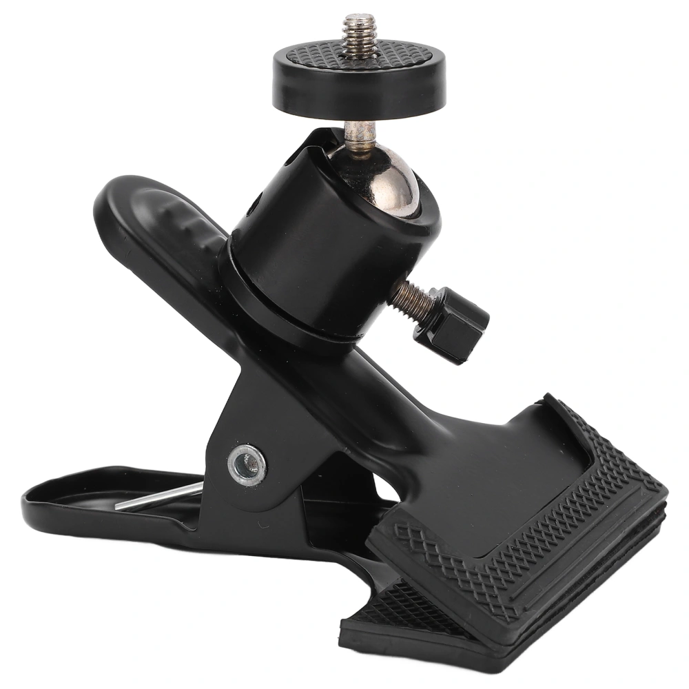 Tripod Camera Clip Clamp Holder with 360° Rotatable Ballhead Clamp for Motion Camera