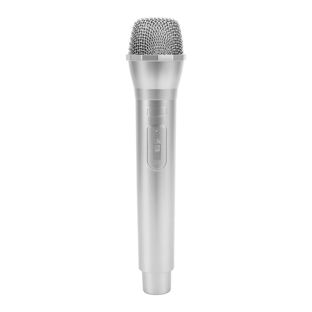 Realistic Prop Microphone for Karaoke Dance Shows Practice Microphone Prop for KaraokeSilver