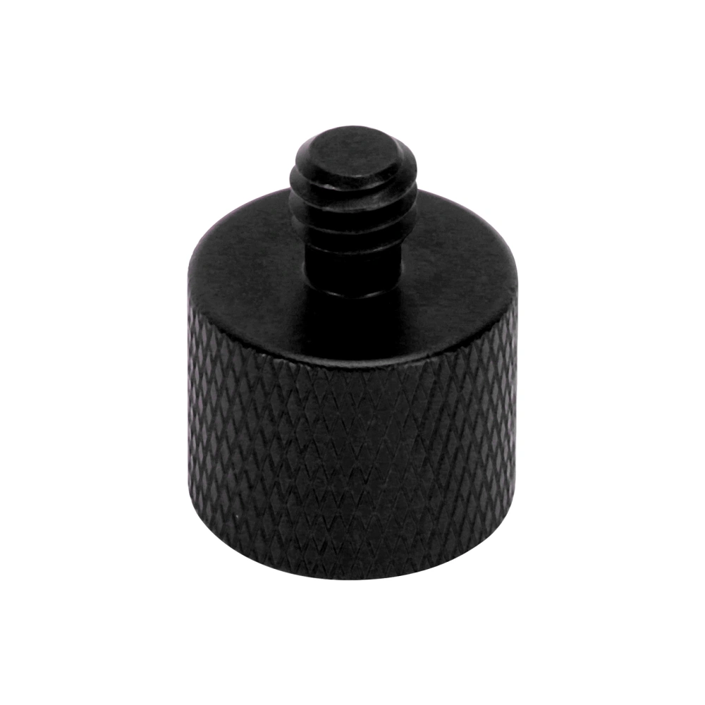 Screw Converter 3/8in Female to 1/4in Male Thread Adapter for Tripod Monopod Camera PhotoBlack (A1)