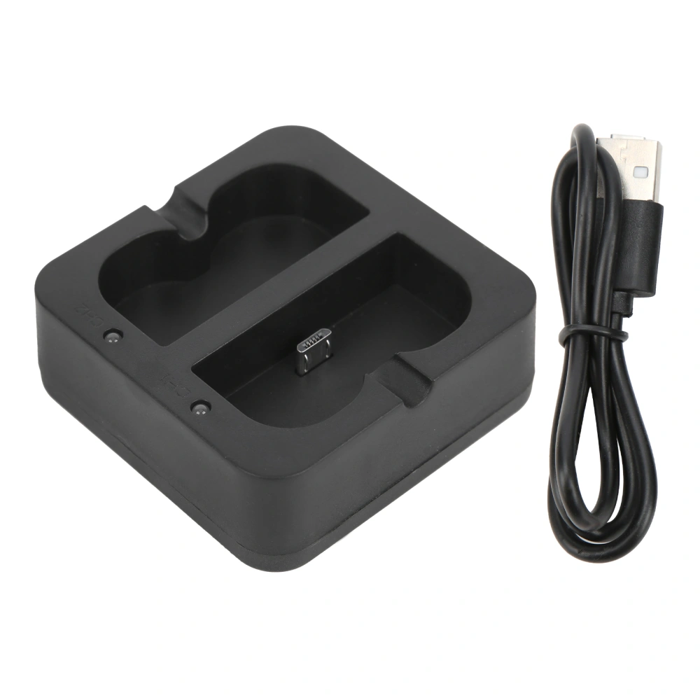 Dual Charger for Video Doorbell Plastic Charger for Doorbell Batteries with 2 Charging Port