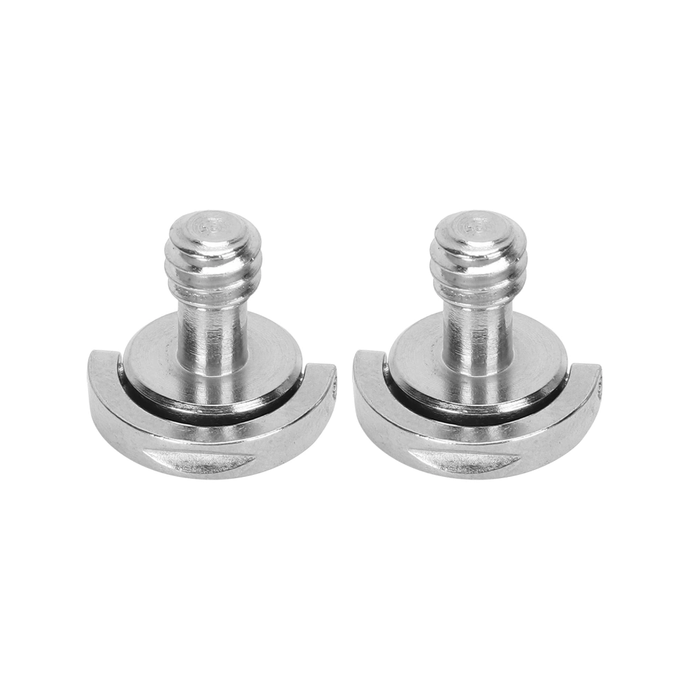 Stainless Steel D Shaft D‑Ring 1/4 Inch Male Mounting Screw Adapter for Camera Quick Release Plate