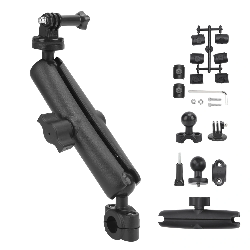 Action Camera 360° Motorcycle Handlebar Bracket Bicycle Mount Holder with Adapter