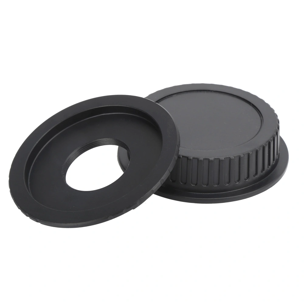 For CEOS Lens Adaptor Ring with Back Cap for C Mount Lens to for Canon EF EFS Camera