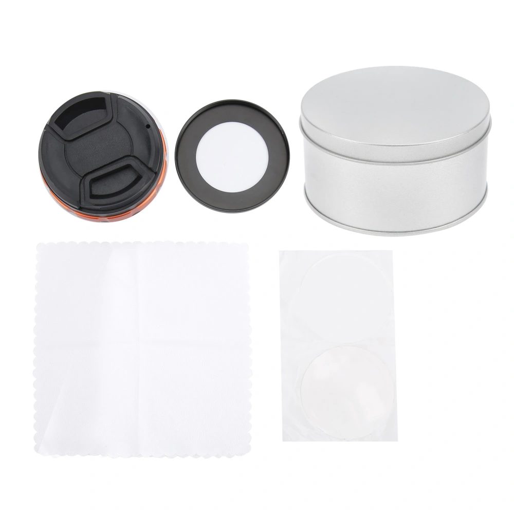 High Definition Macro Close‑Up Lens for 52mm Mount Camera for Sony ZV‑1 with Lens Adapter