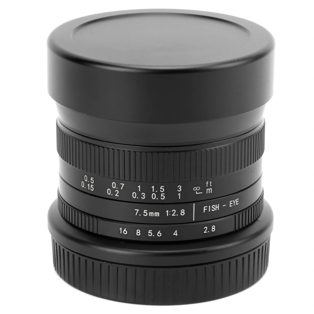 7Artisans 7.5mm F2.8 II Fisheye Lens 190° APSC Lens Fit for Olympus M4/3 Mount Camera