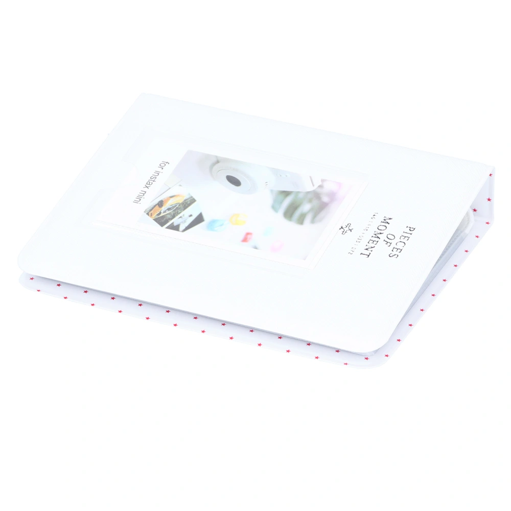 3in 64 Pockets Photo Card Storage Case Mini Photo Album for Fujifilm Instax mini 9White