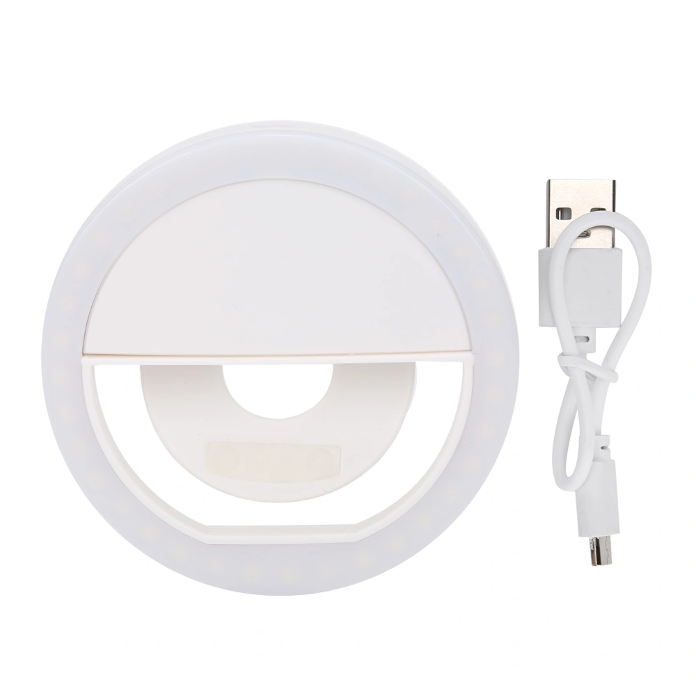 Mini Selfie Ring Light Night Selfie Enhancing Supplementary Beauty Lamp for Live Stream