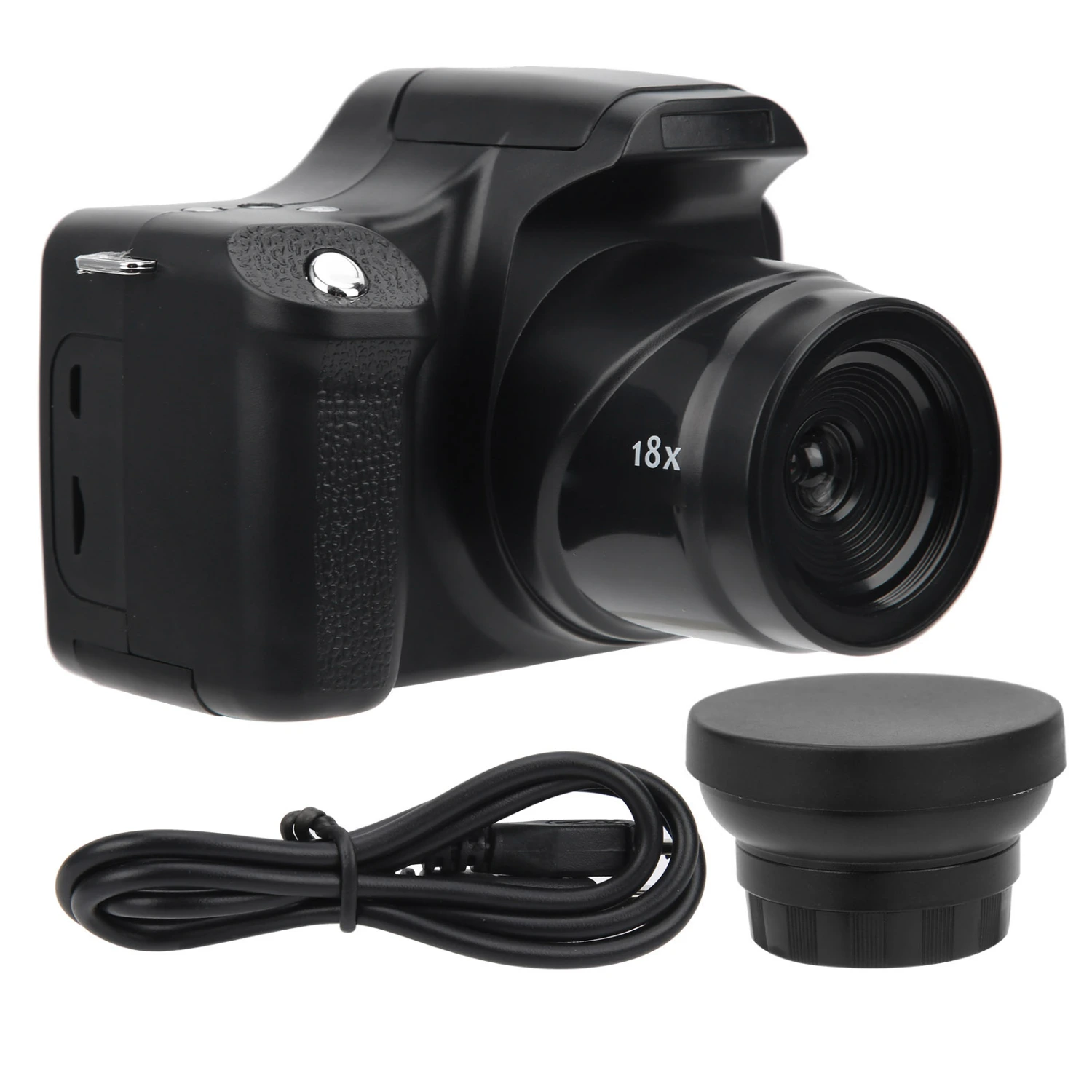 3.0 in LCD Screen 18X Zoom HD SLR Camera Long Focal Length Portable Digital Camera(Standard Wide Angle Lens )
