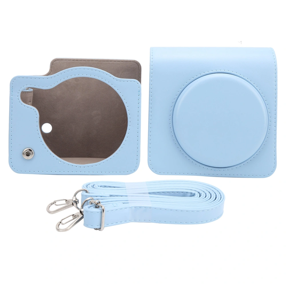 Camera Protective Case PU Leather Shoulder Camera Bag Fit for Instax SQUARE SQ1Blue