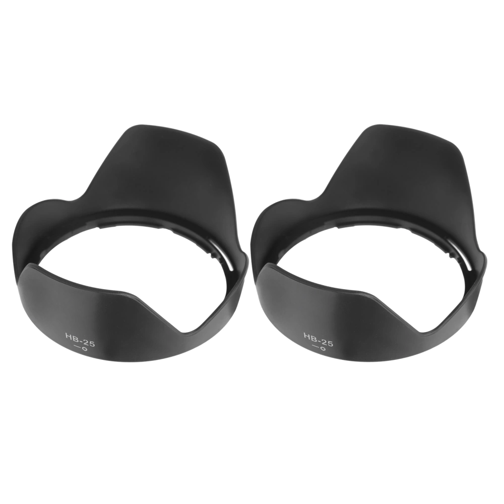 2Pcs HB25 Lens Hood Shade for Nikon AFS VR 24120mm f/3.55.6G IFED/2485mm f/2.84D AF