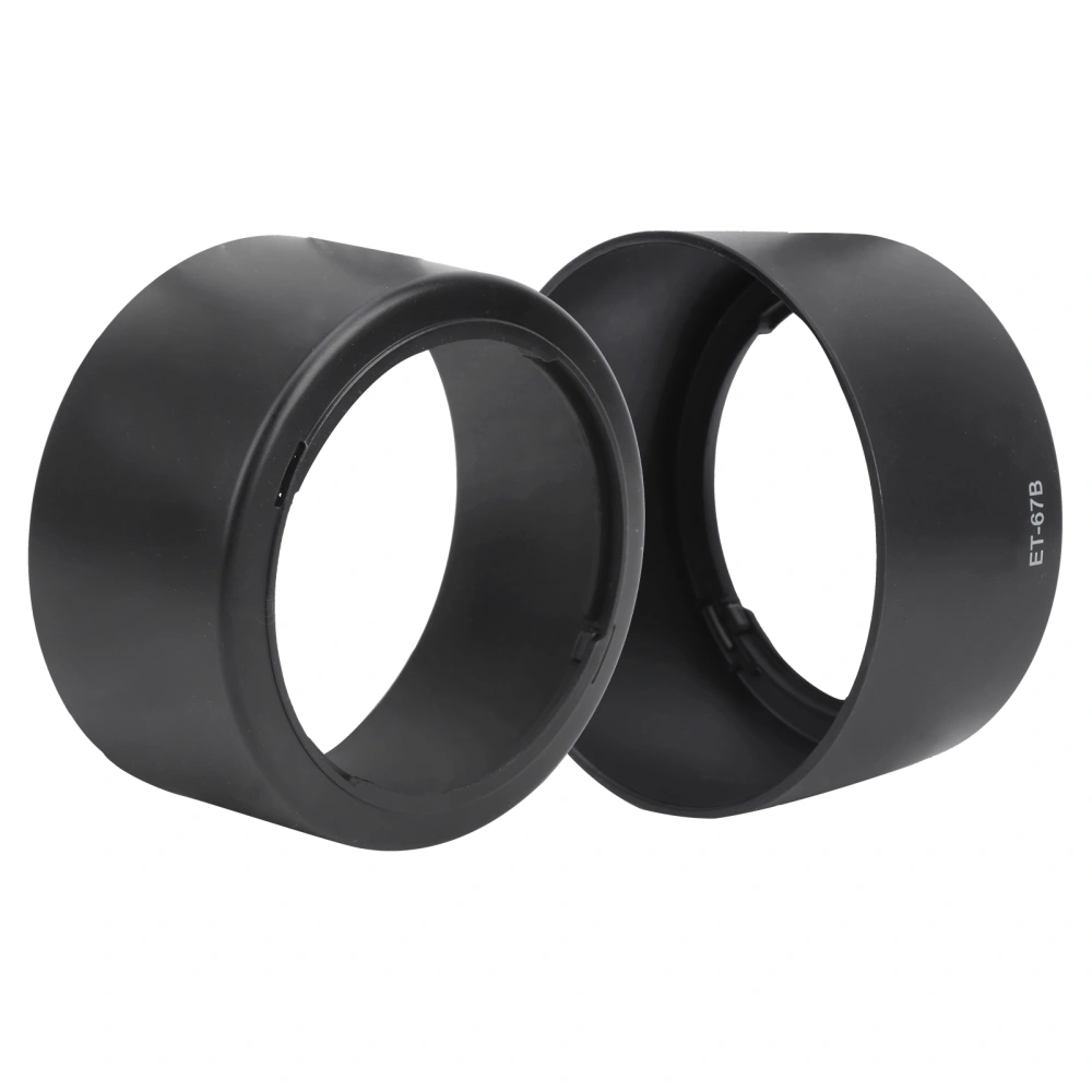 2pcs ET67B Plastic Camera Mount Lens Hood Lightweight Fit for EFS 60mm F/2.8 USM Lens