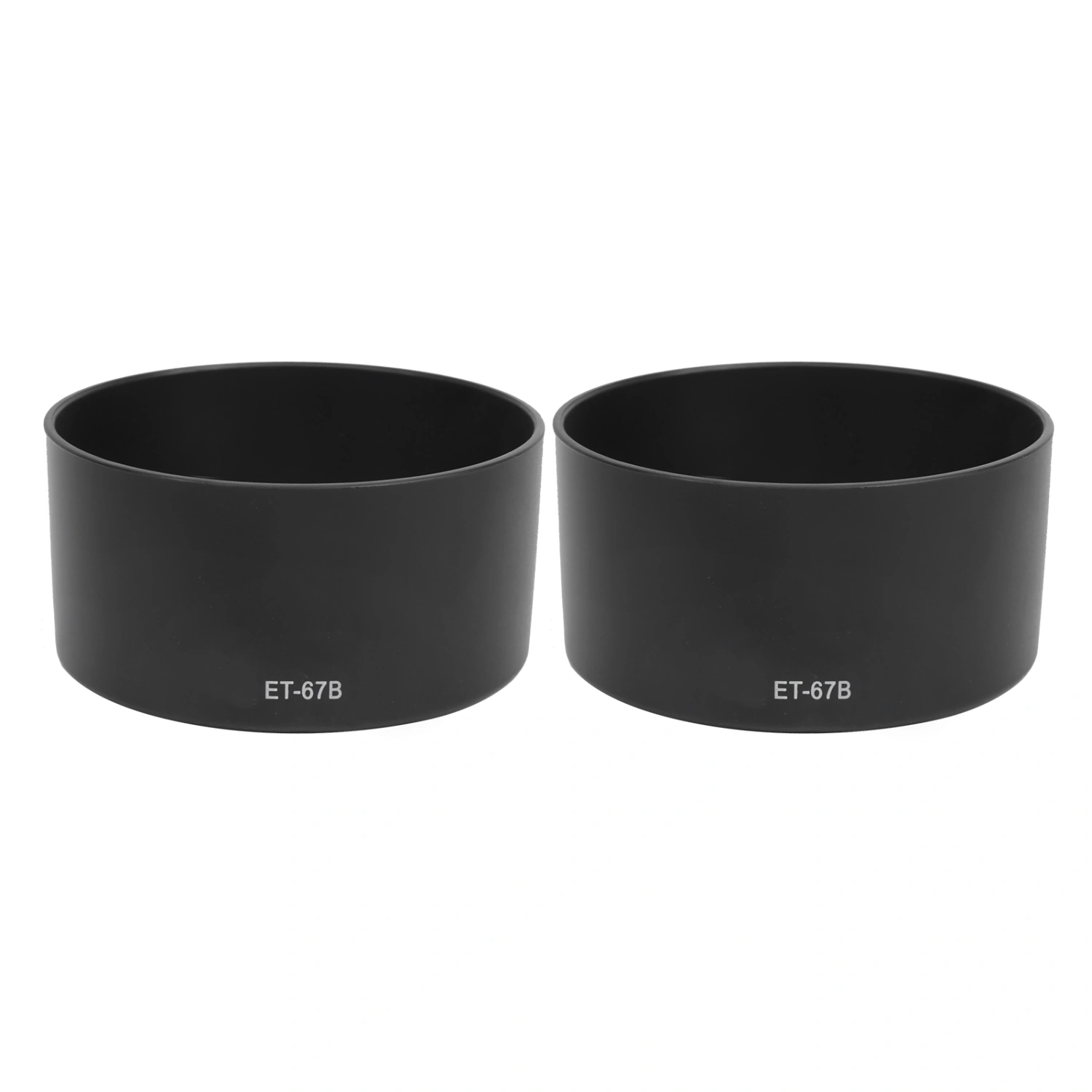 2pcs ET67B Plastic Camera Mount Lens Hood Lightweight Fit for EFS 60mm F/2.8 USM Lens