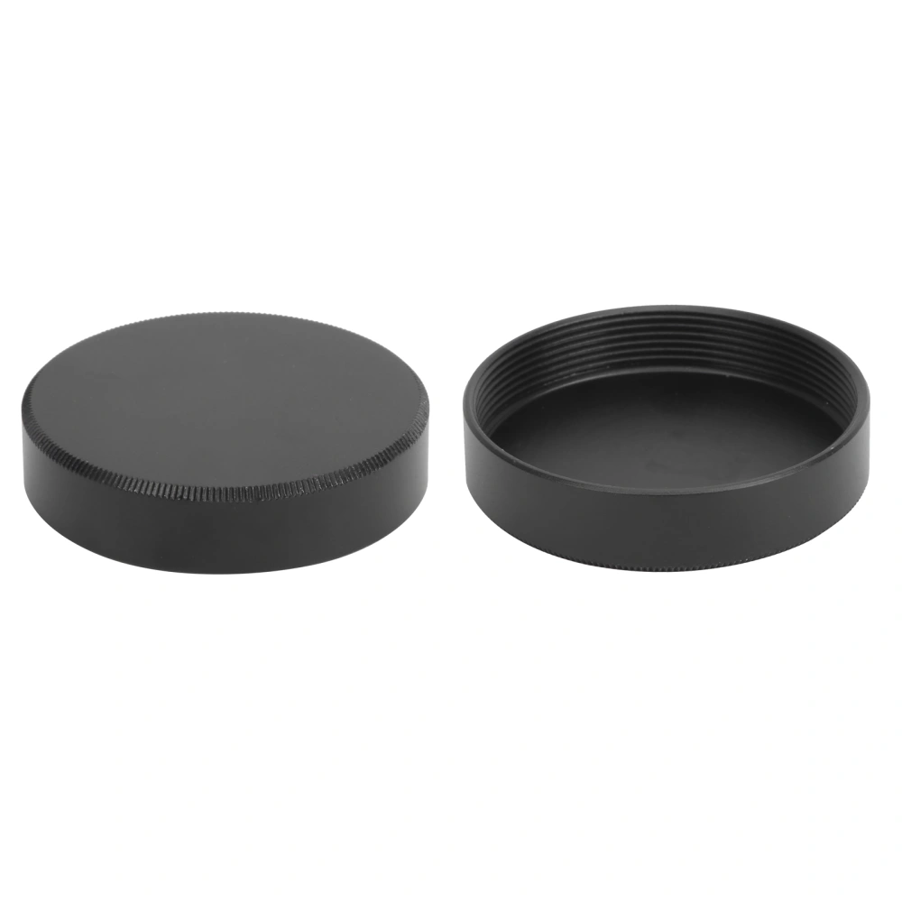 2Pcs Aluminum Alloy Camera Lens Rear Cap Cover Replacement for M42 Screw Lens Mount