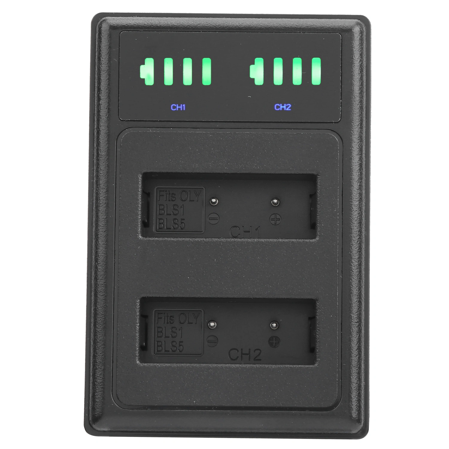 Charging Seat Double Fast Charger Micro TypeC LCD Display for PSBLS1/BLS5 Camera Battery