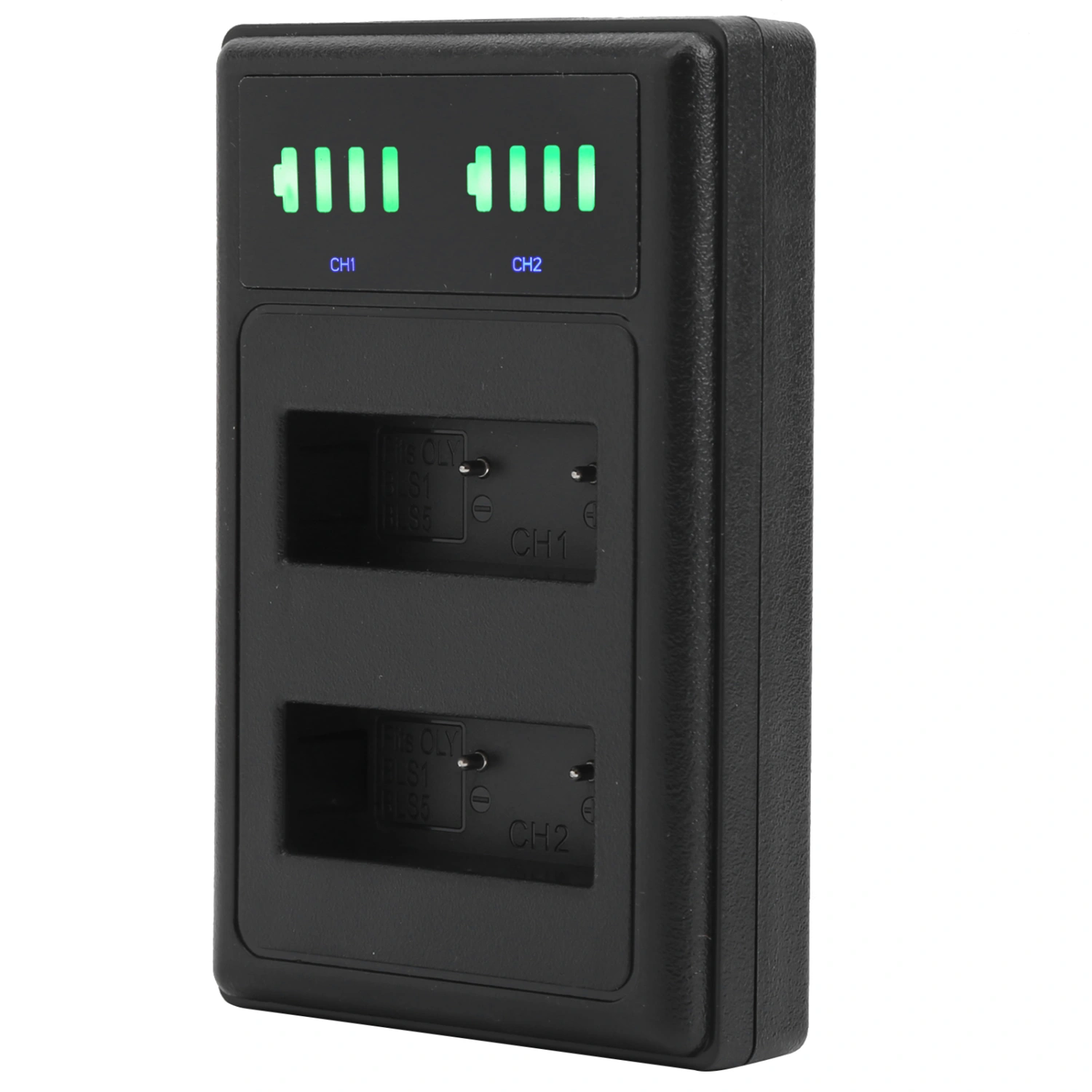 Charging Seat Double Fast Charger Micro TypeC LCD Display for PSBLS1/BLS5 Camera Battery