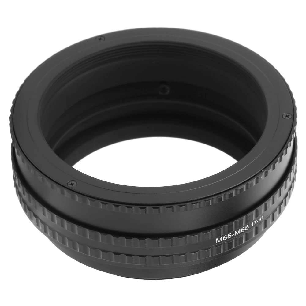 NEWYI for M65‑M65 17‑31mm Adjustable Focusing Tube Adapter Ring Magnify Macro Lens