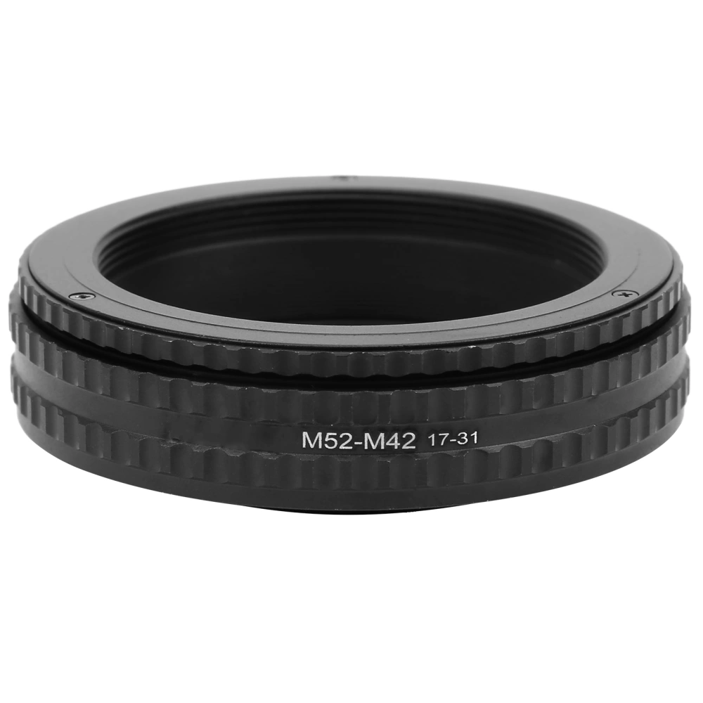 NEWYI M52‑M42 17‑31mm Camera Adjustable Focusing Helicoid Adapter Macro Extension Tube