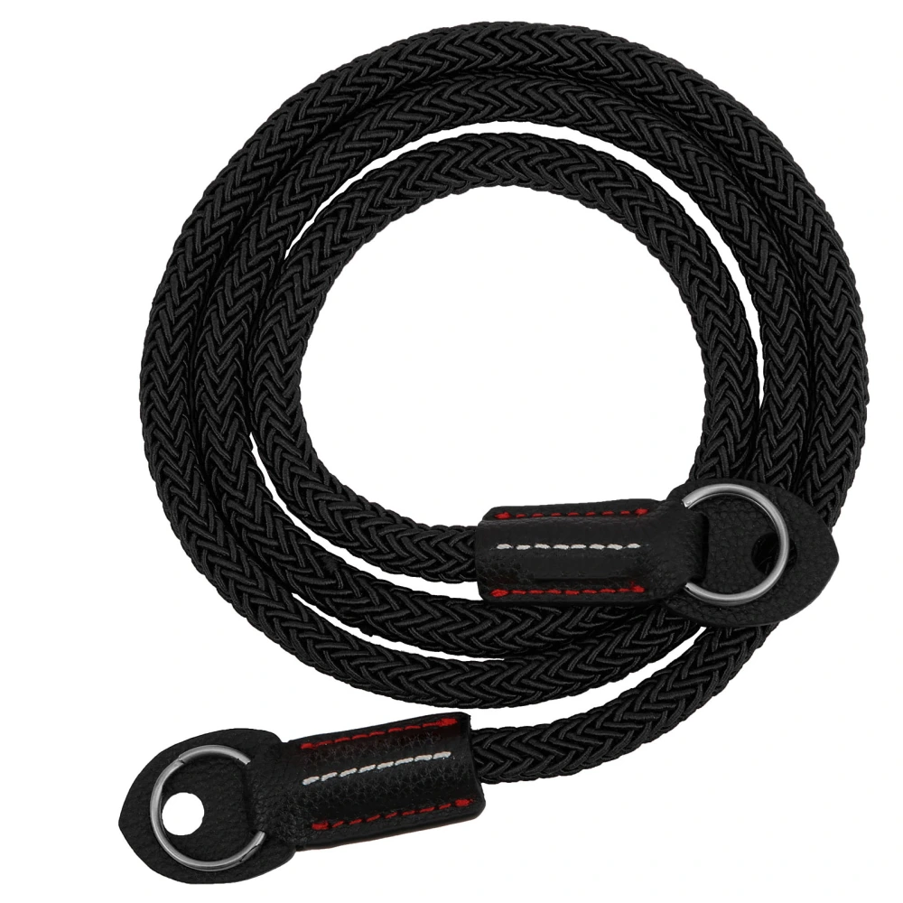 Mirrorless Camera Back Strap Knitting Rope First Layer Artificial Cowhide for Sony Camerablack