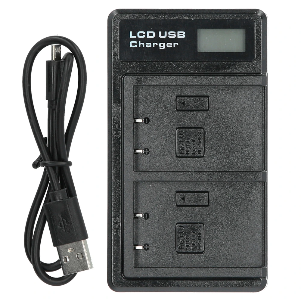 Portable Camera Battery Charger for BLS5 USB Camera Dual Charger with LCD Display