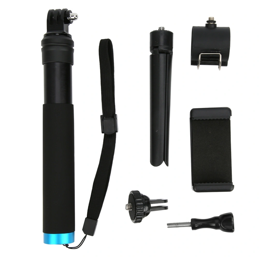 TELESIN Selfie Stick Telescopic Link Mini Tripod Mobile Phone Clip for SJCAM /YI/DJI Sports Camera