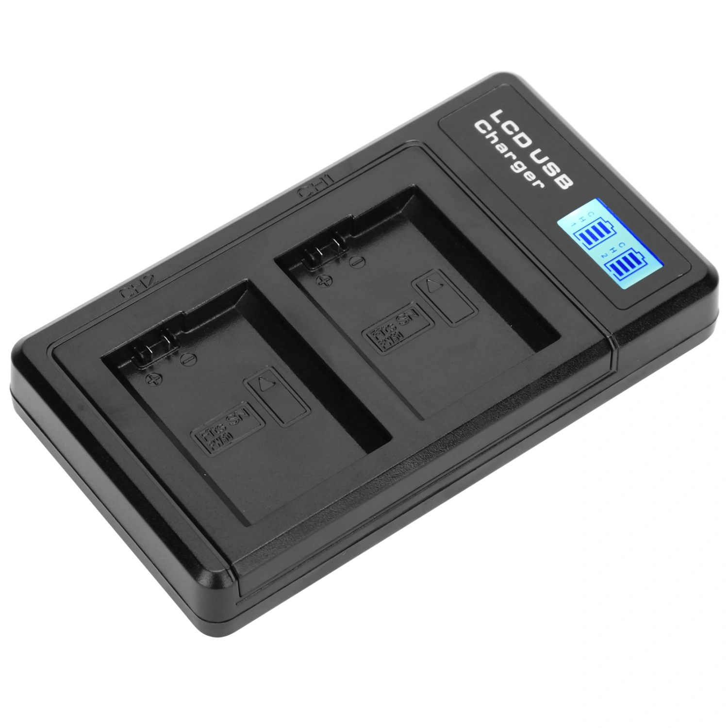 LCD Display Screen Lithium Battery Double Charge Charger USB Charging Base for NPFW50