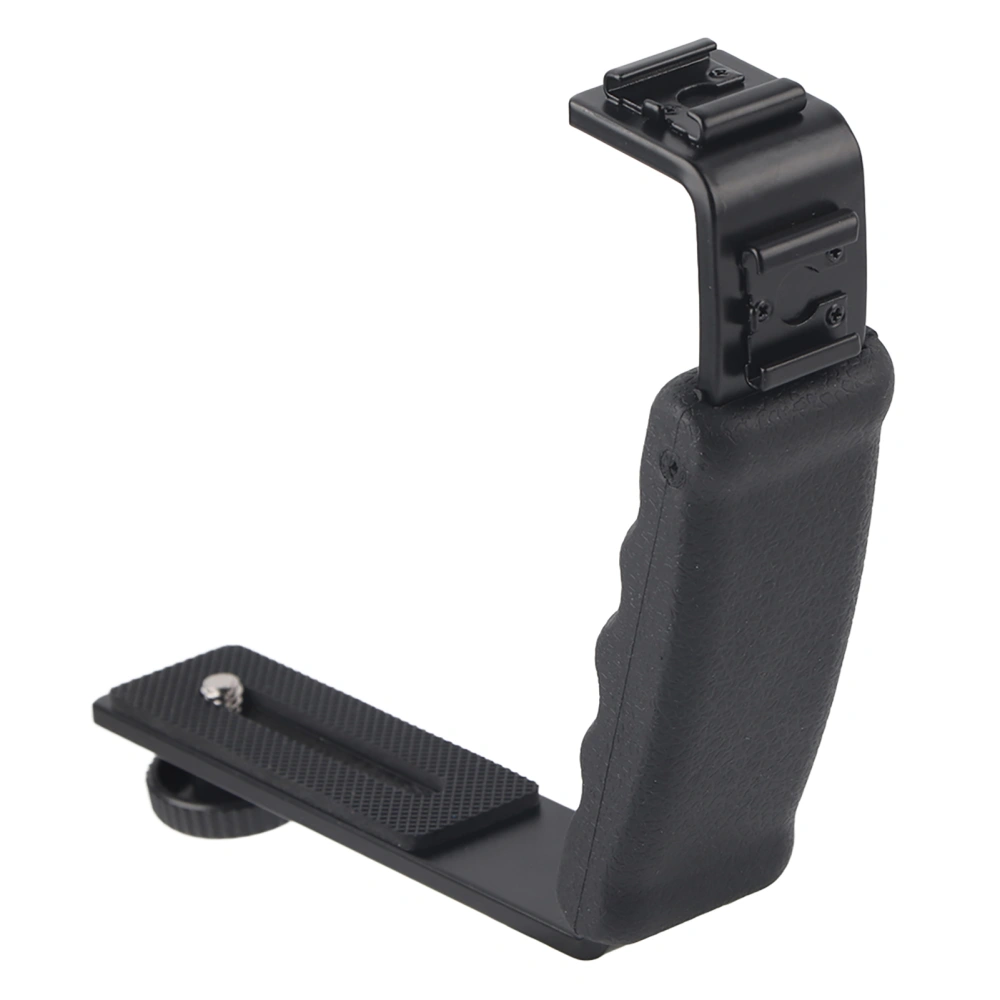 L shaped Handheld Stabilizer Bracket with Cold Shoe Interface for DJI OM 4/Osmo Mobile 2 3