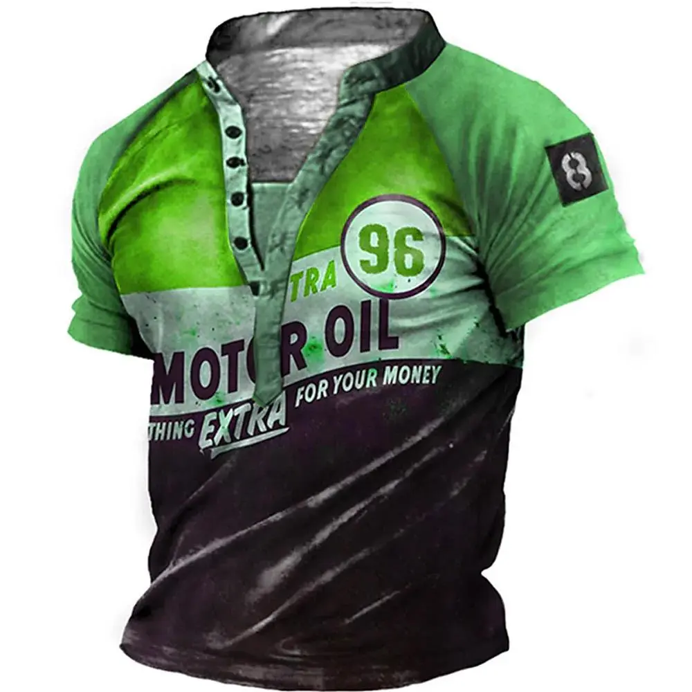 Ethnic Men's 3D Printed Front Short Sleeve