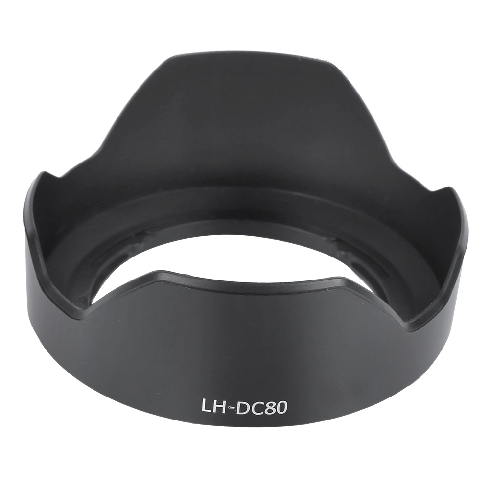 LHDC80 Plastic Black Camera Mount Lens Hood for Canon PowerShot G1X Mark II Camera Lens
