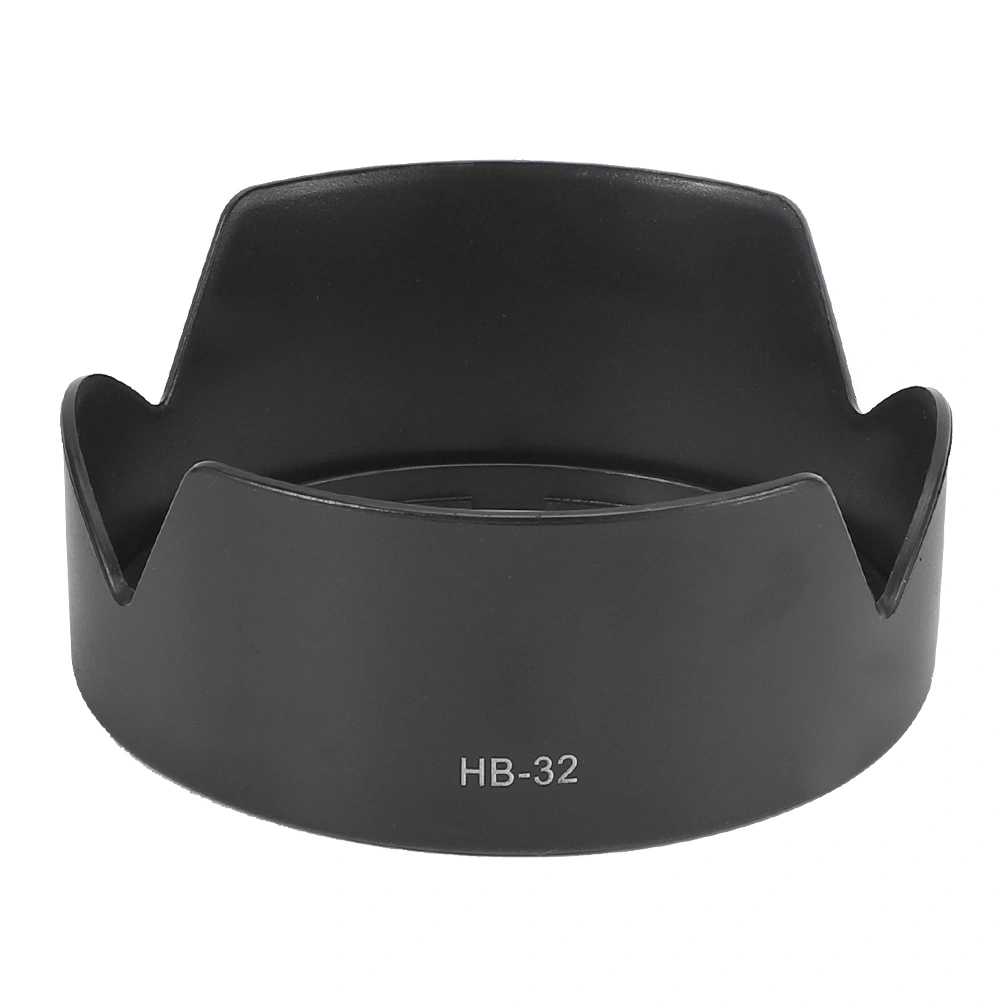 HB32 Plastic Black Lens Hood Camera Mount Fit for AFS DX 1870mm 18135mm Lenses