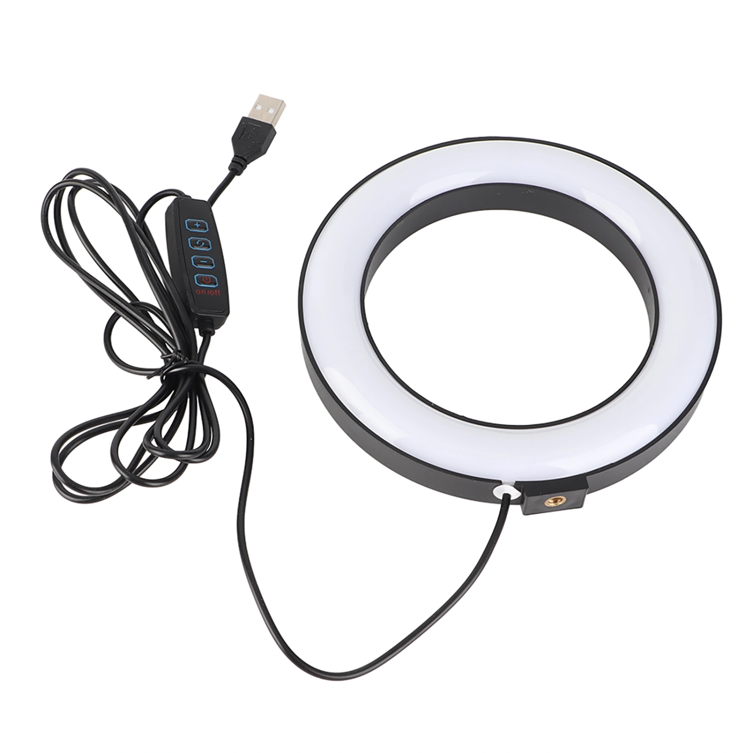6' LED Dimmable Ring Light Adjustable Fill Light with Ballhead for Vlog Live Video Studio