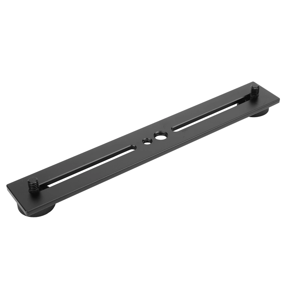 Portable Dual Head Flash Bracket Holder for 1/4' Screws Tripod Light Stand Camera