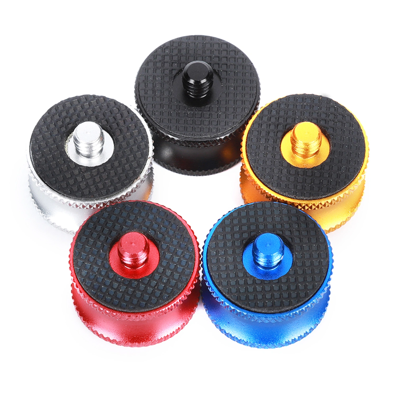SLR Tripod Unipod Ballhead Accessory Female 3/8' to Male 1/4' Aluminium Alloy Conversion Screw Adapter