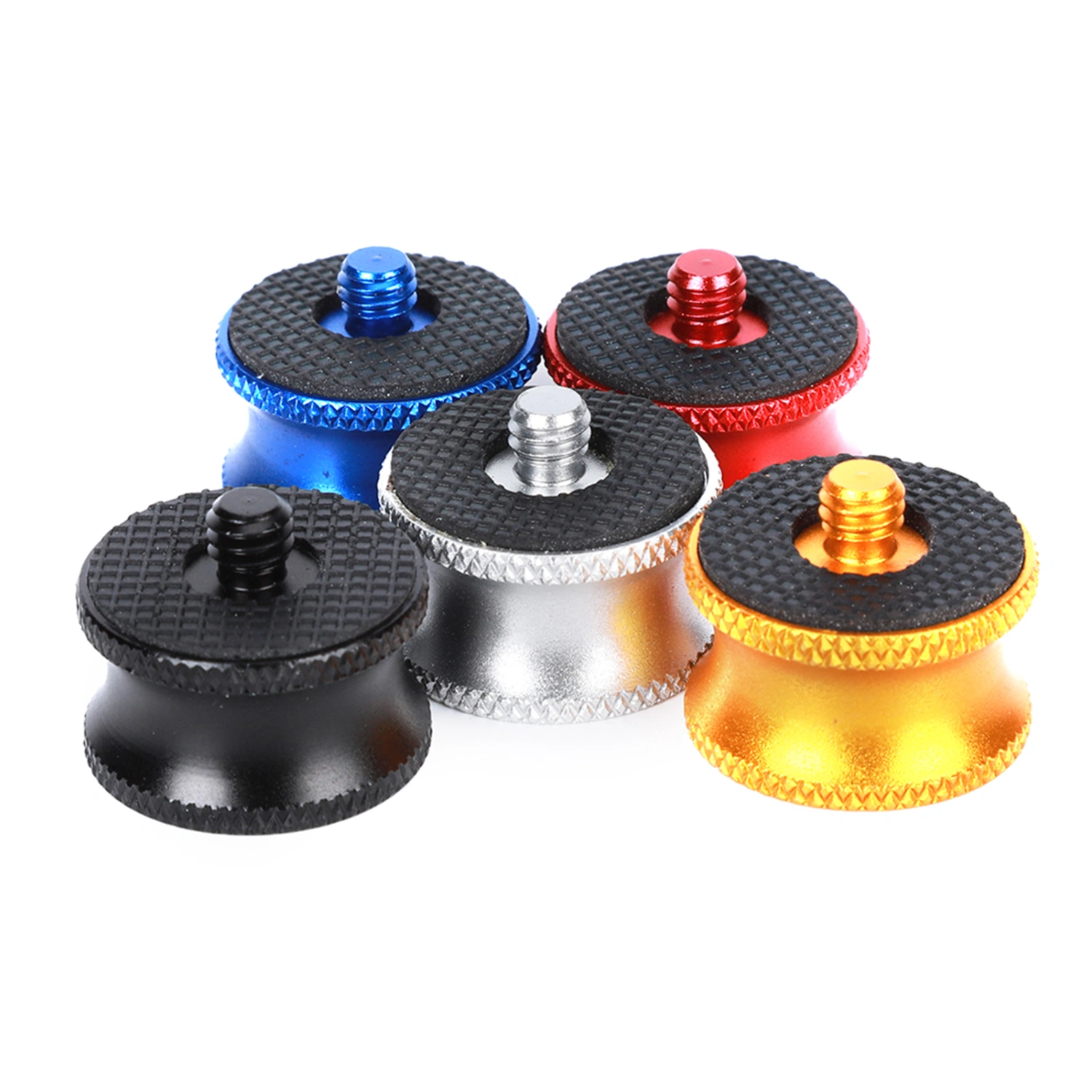 SLR Tripod Unipod Ballhead Accessory Female 3/8' to Male 1/4' Aluminium Alloy Conversion Screw Adapter